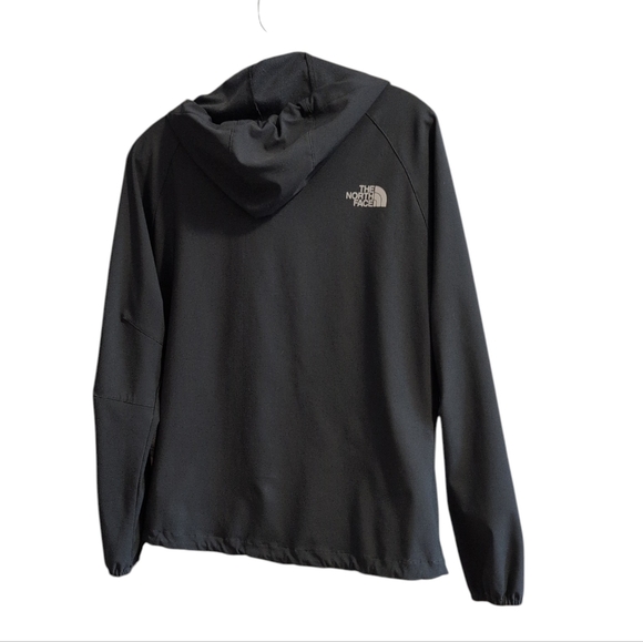 The North Face Apex WindWall Hooded Jacket Women’s M Black Pockets - Picture 3 of 10